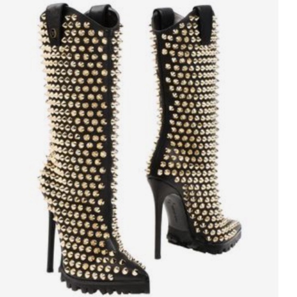 PHILIPP PLEIN Studded Boots NWOT - Picture 2 of 6